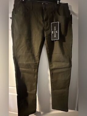 Nick Danger Men's Olive Chino Pants - Slim Fit